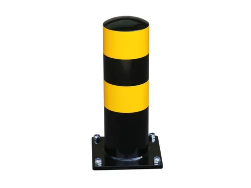 aanrijdbeveiliging paal,HxØ 500x159mm,staal,zwart/geel