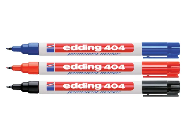 Feutre edding 404 pointe ogive 0,75mm bleu