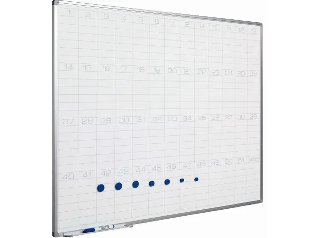 Planbord Softline profiel 8mm 90x120cm Jaaroverzicht