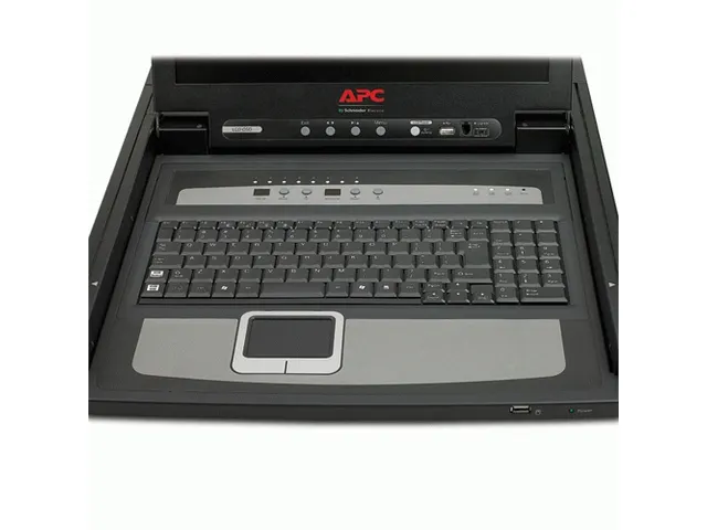 17 inch rack LCD-console met geïntegreerde 8-poorts analoge KVM-schak