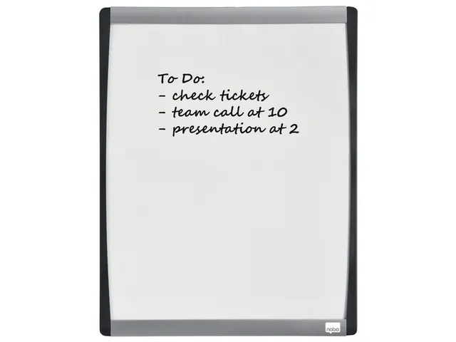 Nobo droog uitwisbaar whitebord met gewelfde lijst 35.5x28cm