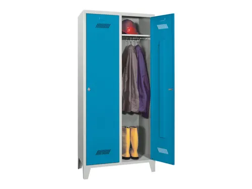 locker,HxBxD 1850x800x500mm,2vak,vak B 400mm,RAL7035,front RAL5012