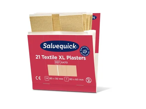 Salvequick Extra Grote Textielpleisters 21 Stuks