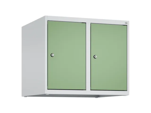 opzetkast,v. locker,2vak.,vak B 300mm,HxBxD 500x600x500mm,cilinderslot