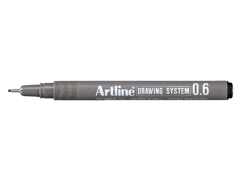 Fineliner Artline technisch 0.6mm zwart