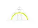 Geodriehoek Westcott 14cm flexibel transparant