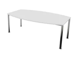 vergadertafel,HxBxD 740x2000x1200mm,vatvormig,Bl-wit