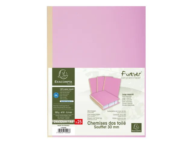PK 25 map linnen rug FOREVER lila