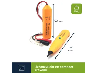 Multifunctionele kabelzoeker kabeltester met toongenerator en signaal - 7