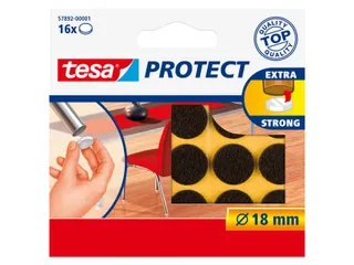 Beschermvilt Tesa antikras 57892 18mm rond bruin - 1