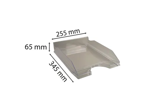 ECOTRAY Brievenbak O ffice grijs doorschi