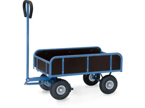 Handtrekwagen 4122P 400kg 945x545mm hout polyurethaan wielen
