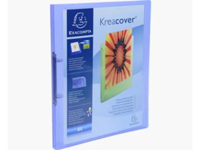 Ringmap A4 Pp 2 Rings 15mm O-mech Assorti Transparant