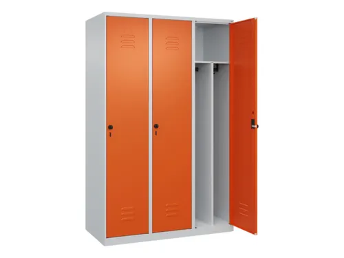 locker voor scheiding van kleding,HxBxD 1850x1200x500mm,3vak