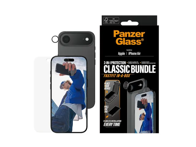 PanzerGlass PG78316, Apple, iPhone Air, Krasbestendig, Transparant