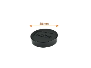 Magneet Nobo 38mm zwart 10 stuks - 4