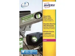 Weerbestendige etiketten Avery 63.5x38.1mm Polyester Wit 420 Stuks