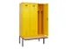 locker met bank,voor scheiding van kleding,HxBxD 2120x1200x815mm,3vak