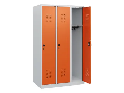 schoollocker,HxBxD 1530x900x500mm,3vak,vak B 300mm,draaigrendel