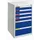 Ladekast Hxbxd 900x500x500mm 6 Laden Romp Ral7035 Front Ral5010