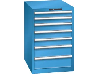 Ladenkast Hxbxd 850x564x725mm 7laden 75kg Codeslot Afwerking Ral5012 - 2