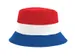 Feesthoed rood wit blauw en oranje one size omkeerbaar