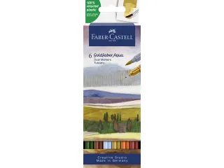 Duo aquarelmarker Goldfaber etui 6 stuks Tuscany - 3