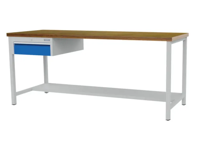 werkbank,HxBxD 860x2000x750mm,onderstel RAL9005,fronten RAL5013
