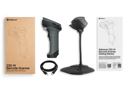 Safescan 330-W Barcodescanner met standaard 1D en 2D barcodes USB-A