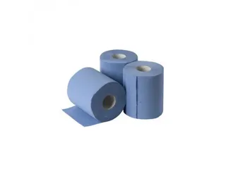 Centerfeedrol 2-laags Blauw 150m Poetspapier Rol - 2