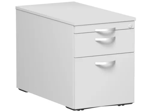 mobiel ladeblok,HxBxD 570x430x800mm,2lade(n),lichtgrijs