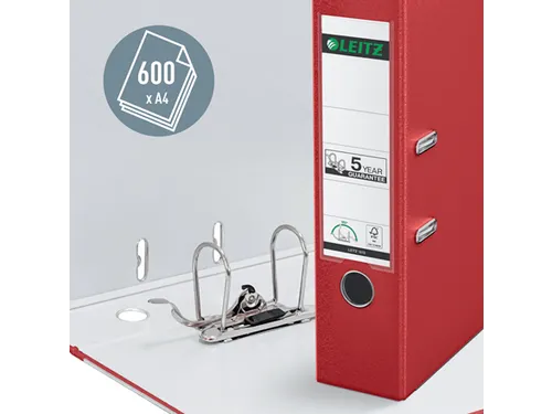 Leitz 180° Ordner 1010 80mm A4 PP Rood 3 stuks