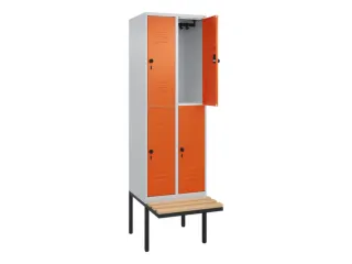 Dubbeldekse dekenkist,HxBxD 2120x600x815mm,2x2vak.,vak B 300mm - 2