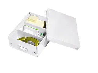 Sorteerbox WOW Click & Store 220x100x282mm wit 84% gerecycled karton - 3