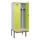 locker met bank,voor scheiding van kleding,HxBxD 2120x800x815mm,2vak