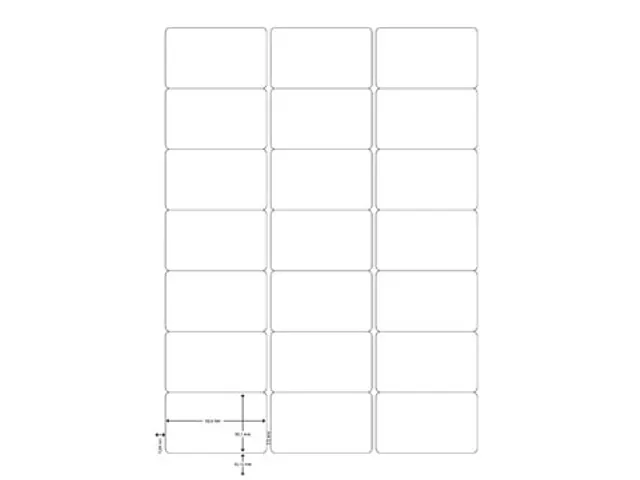 Etiquette multi-usages Q-Connect A4 63,5x38,1mm Blanc 2100pcs