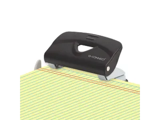Q-CONNECT Light Duty perforator Metaal 2-gaats 10 vel Zwart - 2