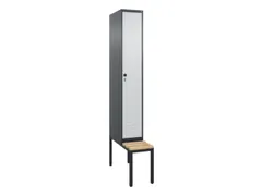 locker voor scheiding van kleding,HxBxD 2120x300x815mm,1vak