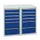 ladekast,HxBxD 900x1000x500mm,12lade(n),centr. vergrendeling