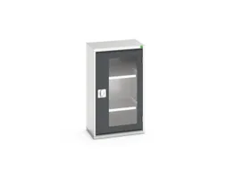 vitrinekast,HxBxD 900x525x350mm,2xStalen bodem,romp RAL7035