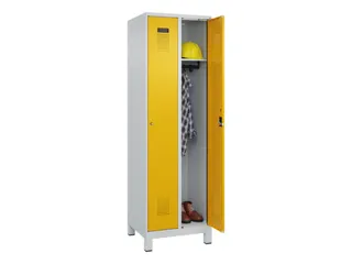 locker,HxBxD 1950x600x500mm,2vak,vak B 300mm,cil.-slot,voeten - 1