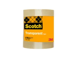 Plakband Scotch 508 25mmx66m transparant 6 rollen
