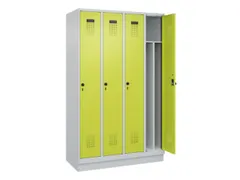 locker voor scheiding van kleding,HxBxD 1950x1200x500mm,4vak
