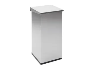 Vuurbestendige afvalbak Carro-Lift met demper 55 Liter RVS - 1