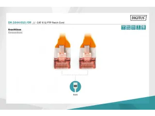 CAT 6 S-FTP patchkabel Cu LSZH AWG 27/7 Lengte 1m Oranje - 3