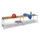 omkleedbank,LxD 2000x370mm,houten lijst beuken,onderstel RAL3000