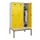 locker met bank,HxBxD 2120x1200x815mm,3vak,vak B 400mm,draaigrendel
