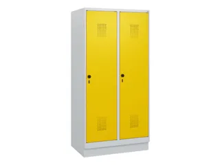 schoollocker,HxBxD 1630x800x500mm,2vak,vak B 400mm,draaigrendel,sokkel - 2