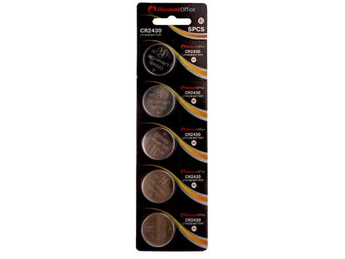 Knoopcelbatterij CR2430 3.0V Blister 5 Stuks