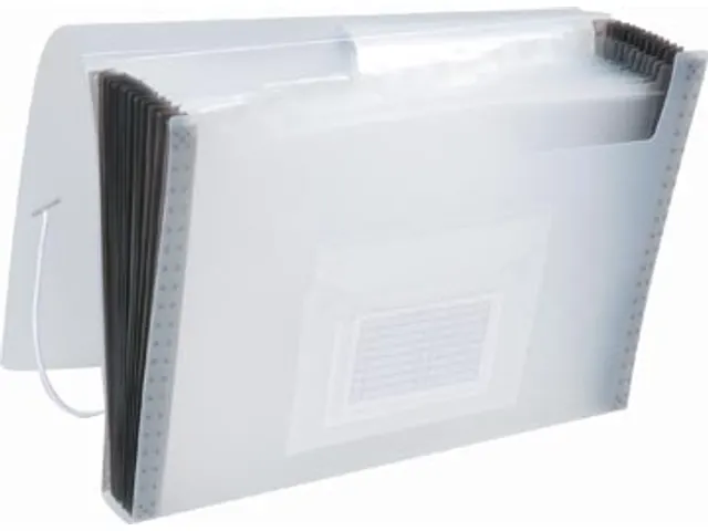 Voorordner A4 PP 13 Vaks Elastieksluiting Transparant